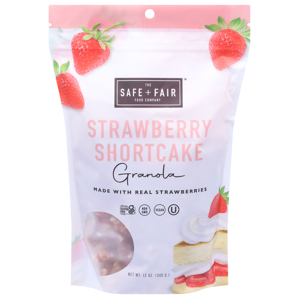 Granola The Safe + Fair Food Company Granola, Strawberry Shortcake hero