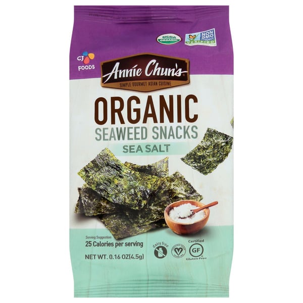 Fruit & Vegetable Snacks Annie Chun's Organic Sea Salt Seaweed Snack hero