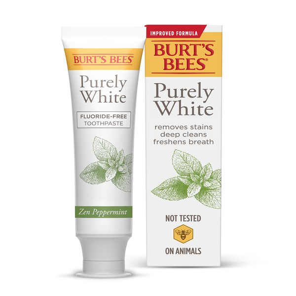 Oral Hygiene Burt's Bees Toothpaste, Natural Flavor, Fluoride-Free, Purely White, Zen Peppermint hero