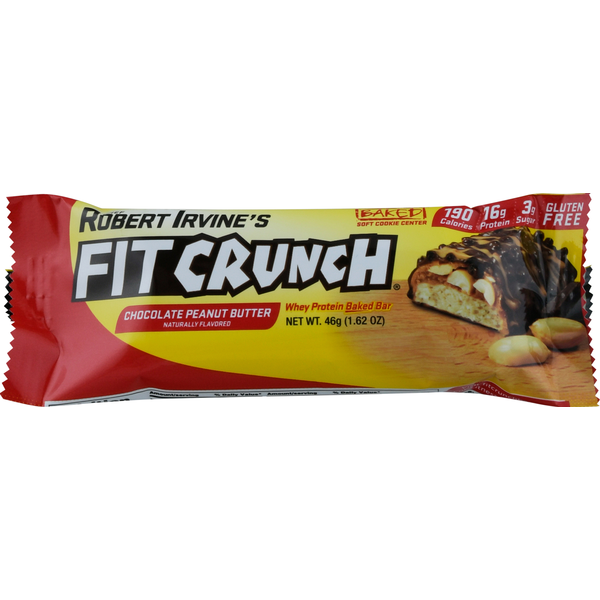 Energy & Granola Bars FitCrunch Whey Protein Baked Bar, Chocolate Peanut Butter hero