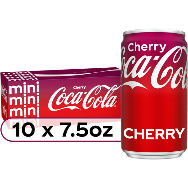 Soft Drinks Coca-Cola Cherry Soda Soda Soft Drink Mini Cans hero