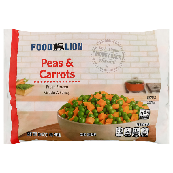 Vegetables, Vegan, & Vegetarian Food Lion Peas & Carrots hero