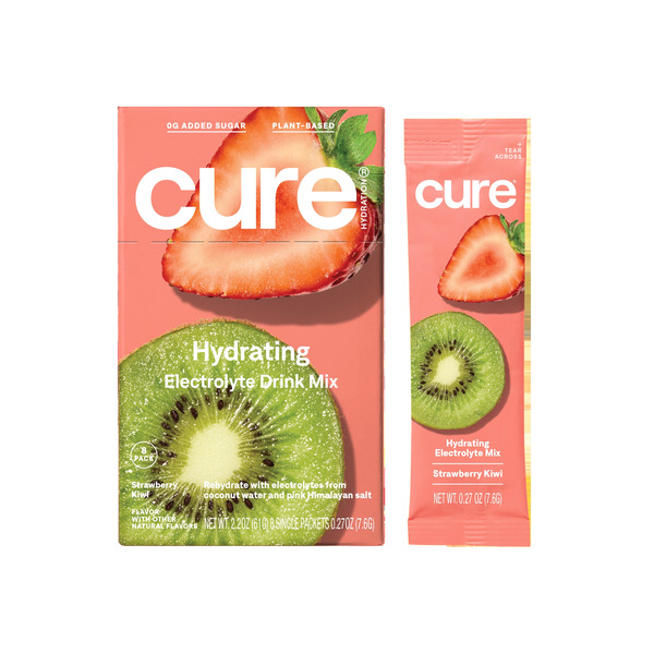 Cocoa & Drink Mixes Cure Hydration Electrolyte Hydration Mix, Strawberry Kiwi hero