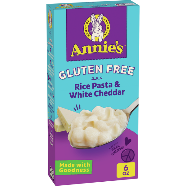 Boxed Meals & Side Dishes Annie's Gluten Free Rice Pasta and White Cheddar Macaroni and Cheese hero