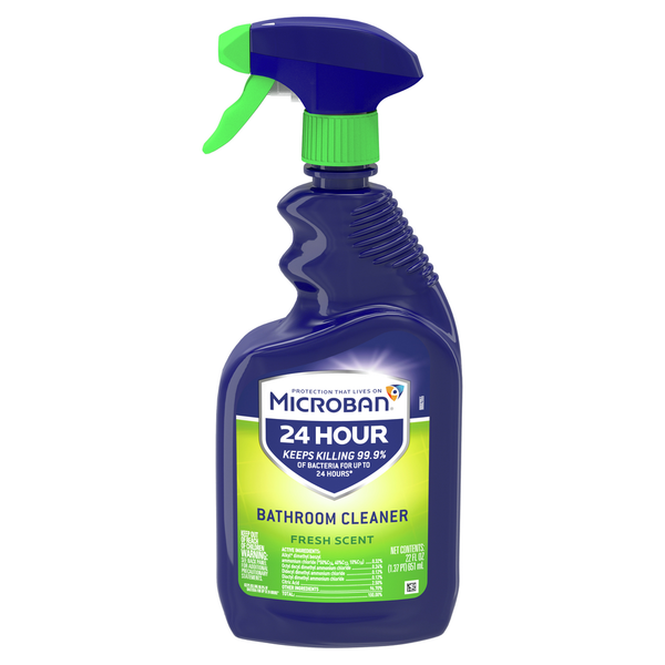 Cleaning Products Microban 24 Hour Bathroom Cleaner and Sanitizing Spray, Fresh Scent hero