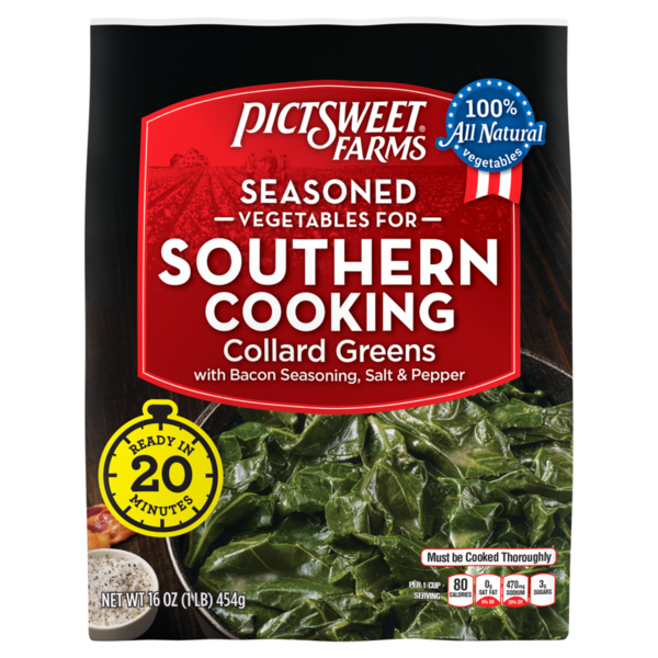 Frozen Produce Pictsweet Farms Seasoned Vegetables for Southern Cooking Collard Greens hero