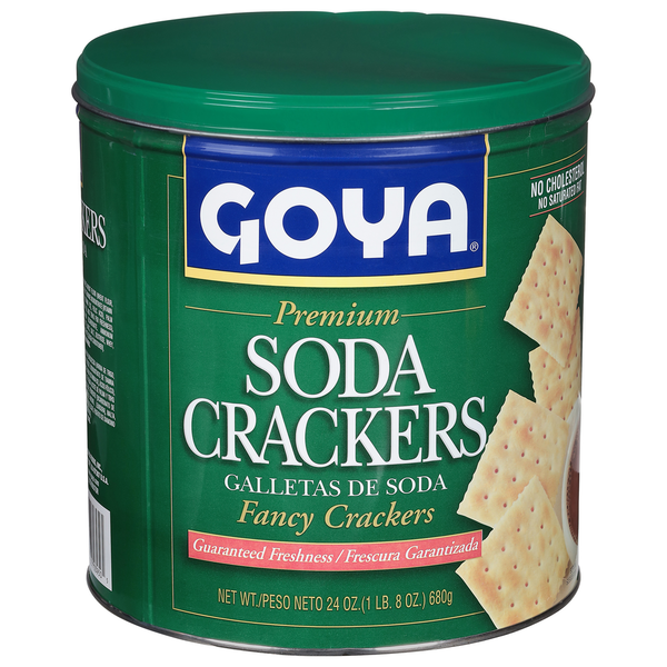 Crackers Goya Soda Crackers, Premium, Fancy hero