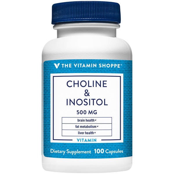 Other Weight Support The Vitamin Shoppe Choline & Inositol - 500 MG (100 Capsules) hero