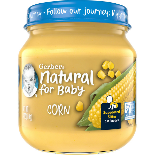 Baby Food & Formula Gerber Baby Food Corn Jar hero