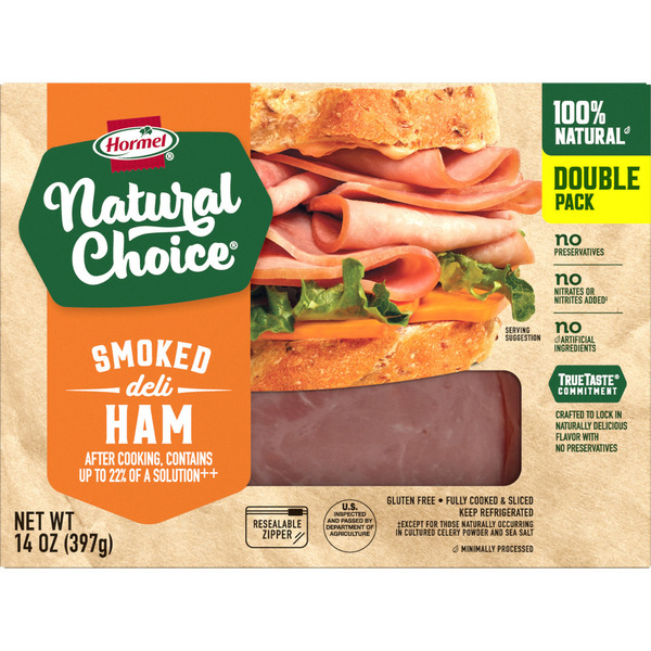 Lunch Meat Hormel Smoked Deli Ham Double Pack hero