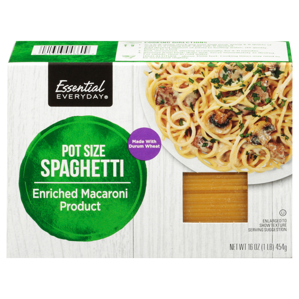 Dry Pasta Essential Everyday Spaghetti, Pot Size hero