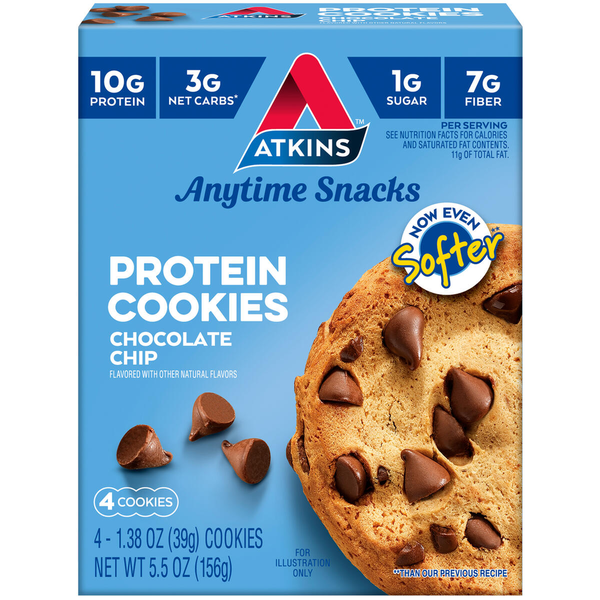 Cookies & Cakes Atkins Protein Cookies, Chocolate Chip hero