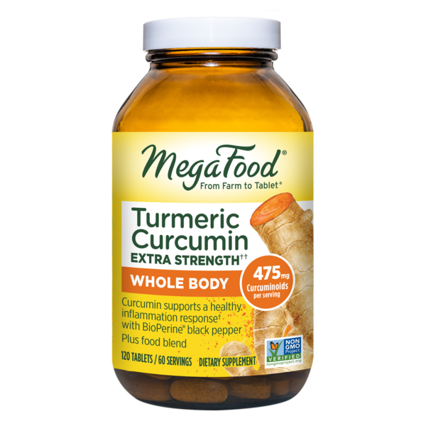 Vitamins & Supplements MegaFood Turmeric Curcumin Extra Strength, Whole Body hero