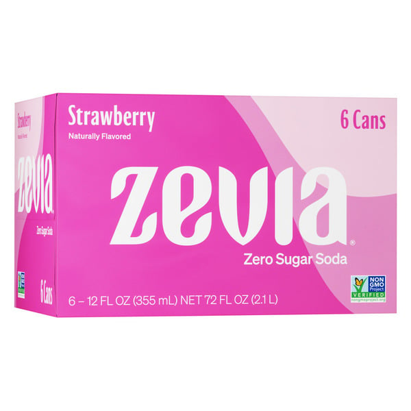 Soft Drinks Zevia Zero Sugar Strawberry Soda hero