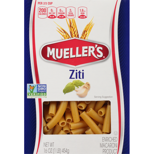 Dry Pasta Mueller's Ziti hero