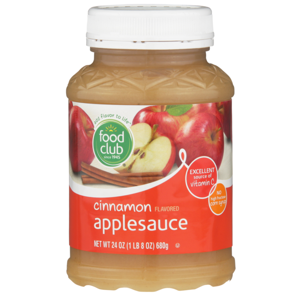 Canned Fruit & Applesauce Food Club Cinnamon Flavored Applesauce hero