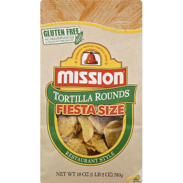 Chips & Pretzels Mission Tortilla Rounds, Restaurant Style, Fiesta Size hero