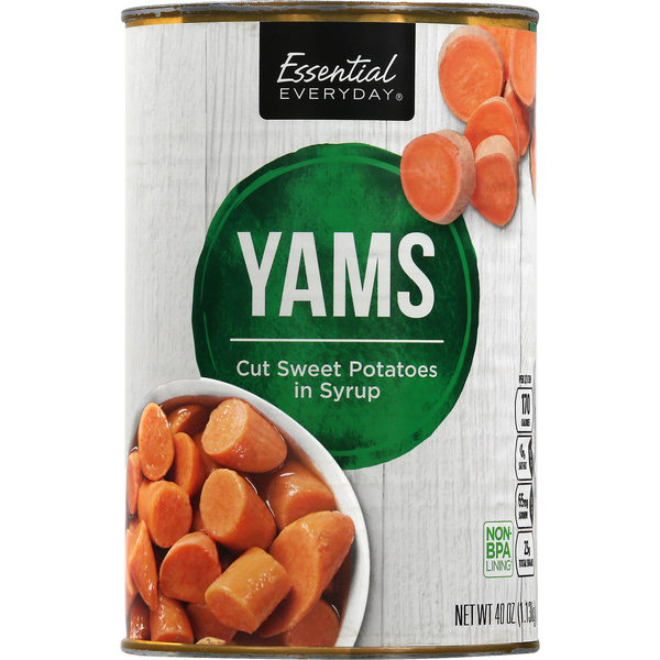 Canned & Jarred Vegetables Essential Everyday Yams hero