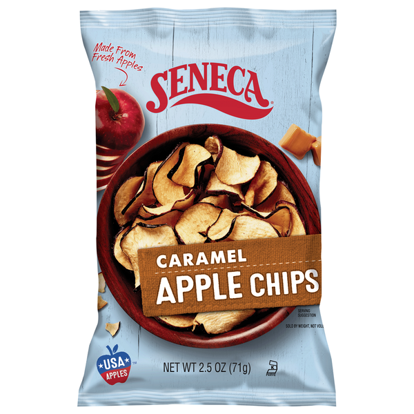 Produce Nuts & Snacks Seneca Apple Chips, Caramel hero