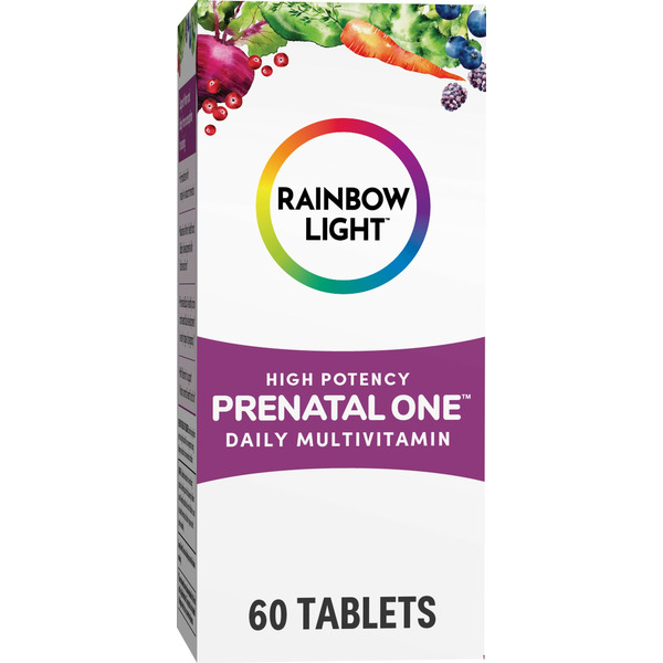 Dietary Supplements Rainbow Light Prenatal One High Potency Daily Multivitamin; Folate, Ginger, Probiotics hero