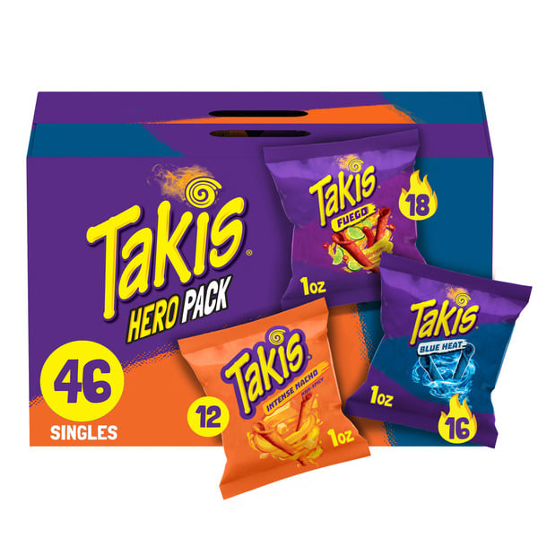 Chips & Pretzels Takis Assorted Rolled Tortilla Chips Variety Pack hero