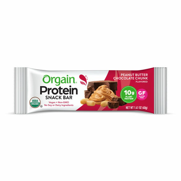 Energy & Granola Bars Orgain Organic Plant Based Protein Snack Bar - Peanut Butter Chocolate Chunk hero