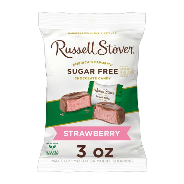 Candy & Chocolate Russell Stover Sugar Free Strawberry Flavored Crème Chocolate Candy hero