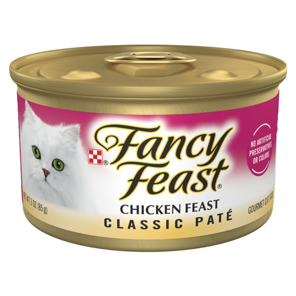 Wet Cat Food Purina Fancy Feast Chicken Feast Classic Grain Free Wet Cat Food Pate hero