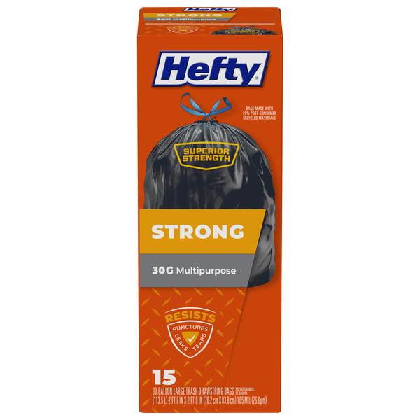 Trash Bags & Liners Hefty Large Trash Drawstring Bags hero