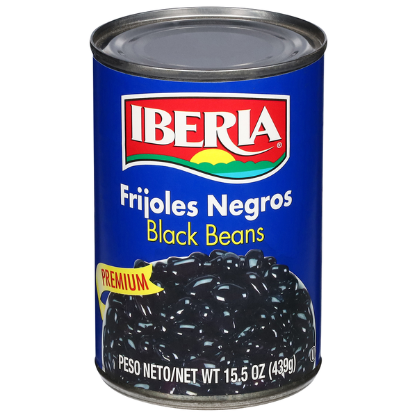 Canned Meals & Beans Iberia Black Beans, Premium hero