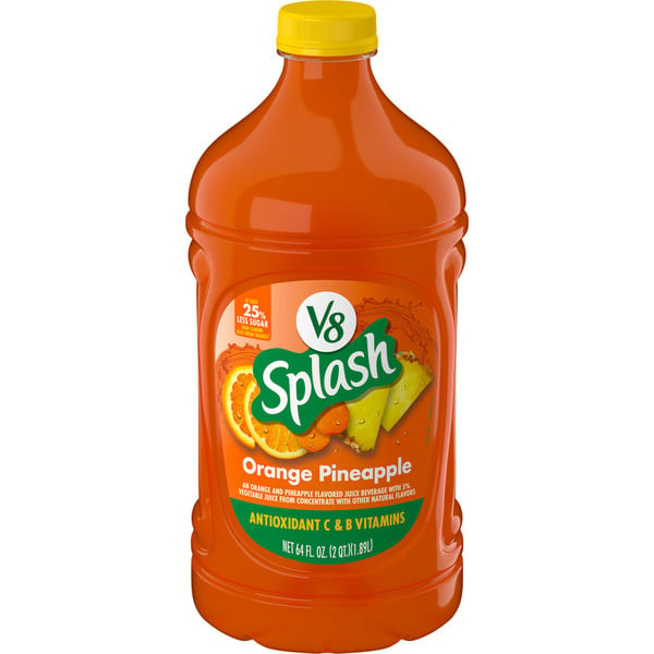 Juice & Nectars V8 Orange Pineapple Vegetable Juice Beverage hero