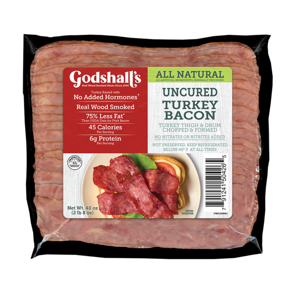 Hot Dogs, Bacon & Sausage Godshall's Uncured Turkey Bacon hero