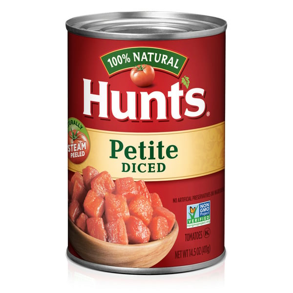 Canned/Jarred Vegetables Hunt's Petite Diced Tomatoes hero