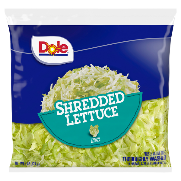 Packaged Vegetables & Fruits Dole Iceberg Lettuce, Shredded hero