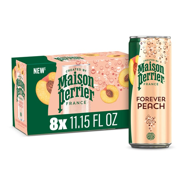 Maison Perrier Peach Flavored Sparkling Water hero