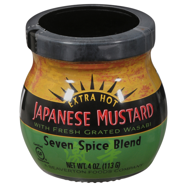 Condiments Pacific Farms Japanese Mustard, Seven Spice Blend, Extra Hot hero