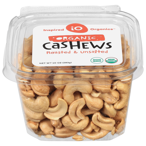 Nuts/Honey/Local Items Inspired Organics Cashews, Organic, Roasted & Unsalted hero