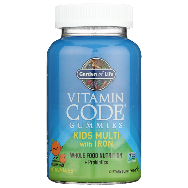 Vitamins & Supplements Garden of Life Vitamin Code Gummies Kids Multi With Iron hero