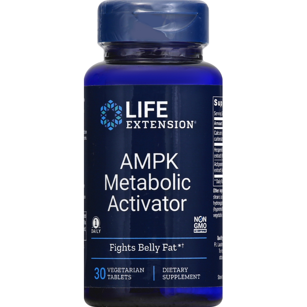 Vitamins & Minerals Life Extension AMPK Metabolic Activator, Vegetarian Tablets hero