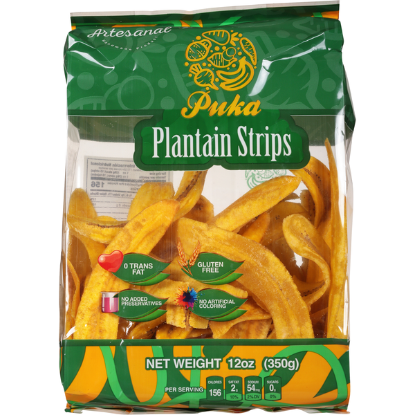 Chips & Pretzels Puka Plantain Strips Plantain Strips hero