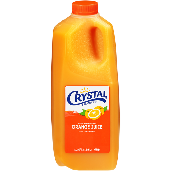 Refrigerated Crystal Creamery 100% Pasteurized Orange Juice from Concentrate hero