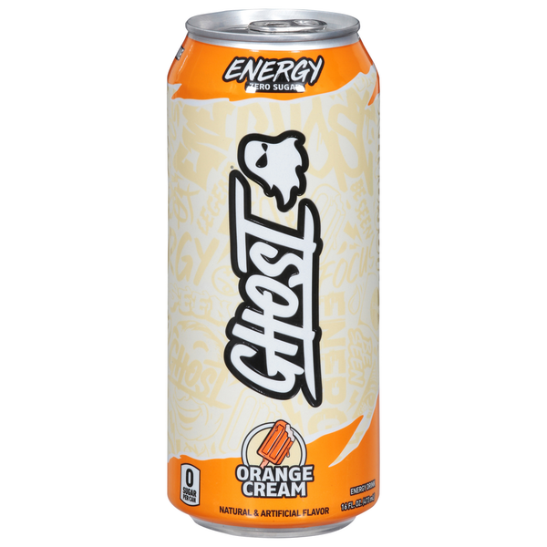 Energy & Sports Drinks GHOST Energy Drink, Zero Sugar, Orange Cream hero