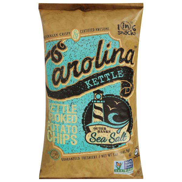 Chips & Pretzels Carolina Potato Chips, Sea Salt, Kettle Cooked hero