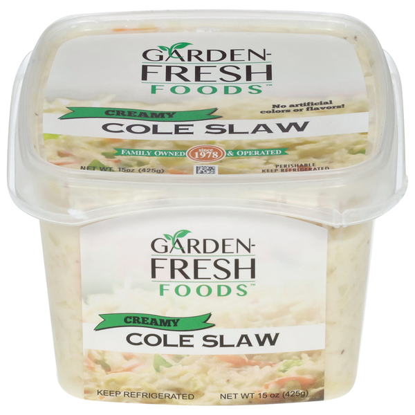 Prepared Meals Garden-Fresh Foods Cole Slaw, Creamy hero