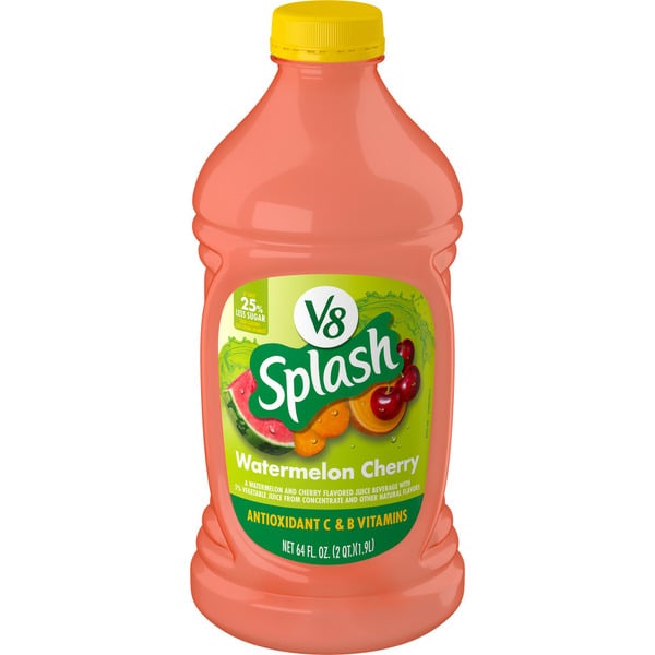 Juice & Nectars V8 Watermelon Cherry Flavored Juice Beverage hero