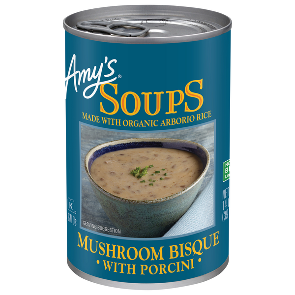 Soup, Broth & Bouillon Amy's Kitchen Mushroom Bisque with Porcini hero