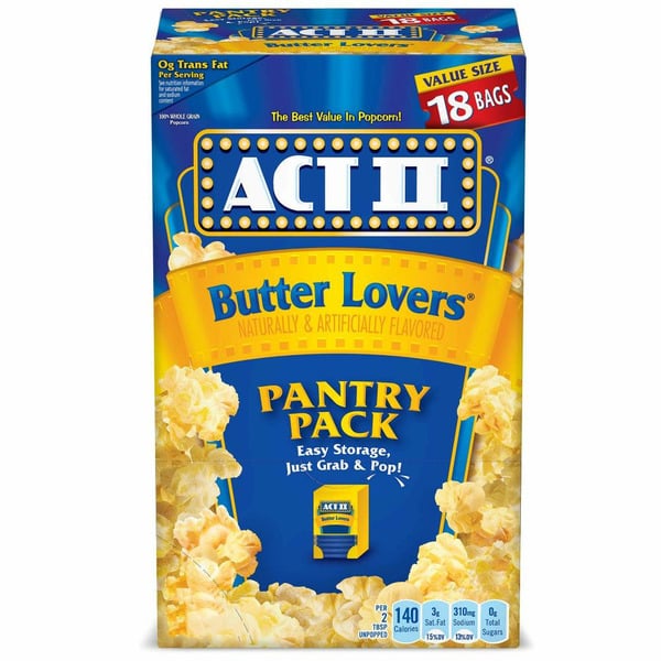 Popcorn & Jerky Act II Butter Lovers Microwave Popcorn hero