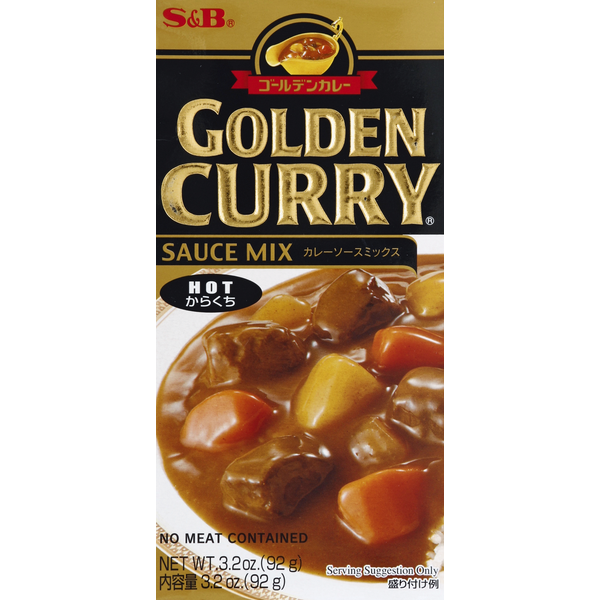 Spices & Seasonings S&b Sauce Mix, Golden Curry, Hot hero