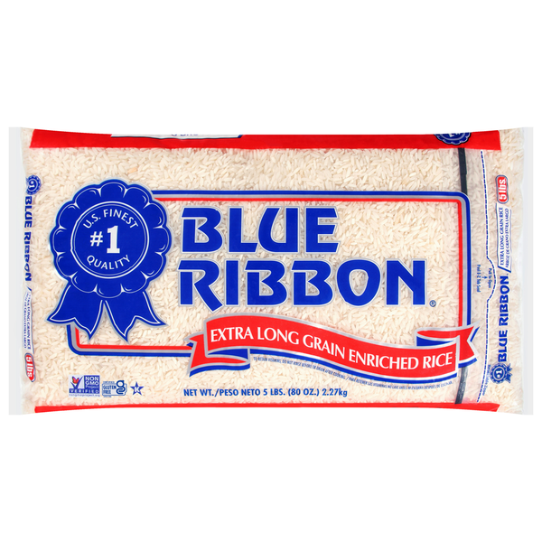 Grains, Rice & Dried Goods Blue Ribbon Rice, Extra Long Grain, Enriched hero