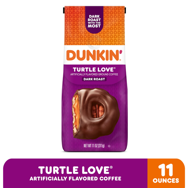 Coffee Dunkin' Coffee, Caramel; Pecan; Dark Chocolate hero